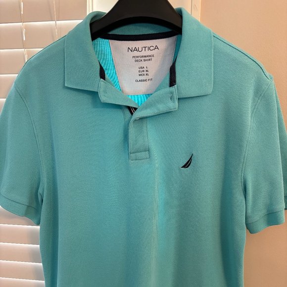 Men's Short Sleeve Polo/Deck Shirt Size Large - Picture 1 of 9